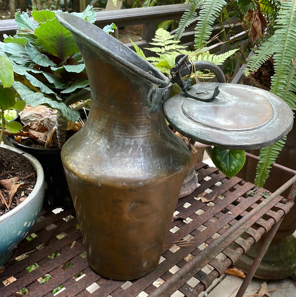 Large Copper And Brass Pitcher – Unlimited Ducks