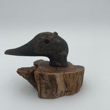 Canvasback carved head