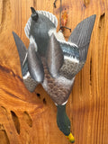 Miniature carved mallard