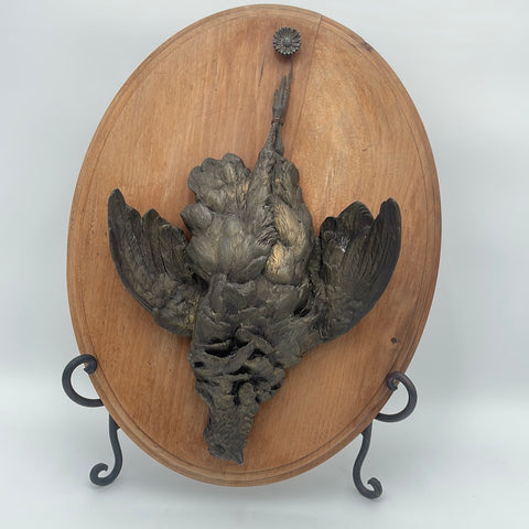 French bronze of hanging grouse