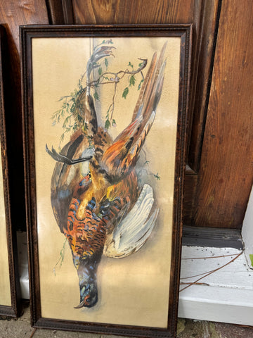 original watercolor painting of phesant