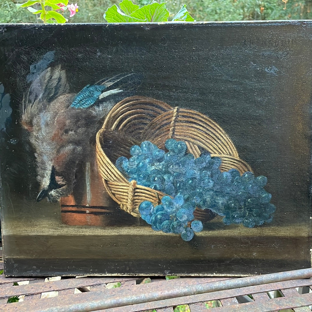 french oil painting of grapes