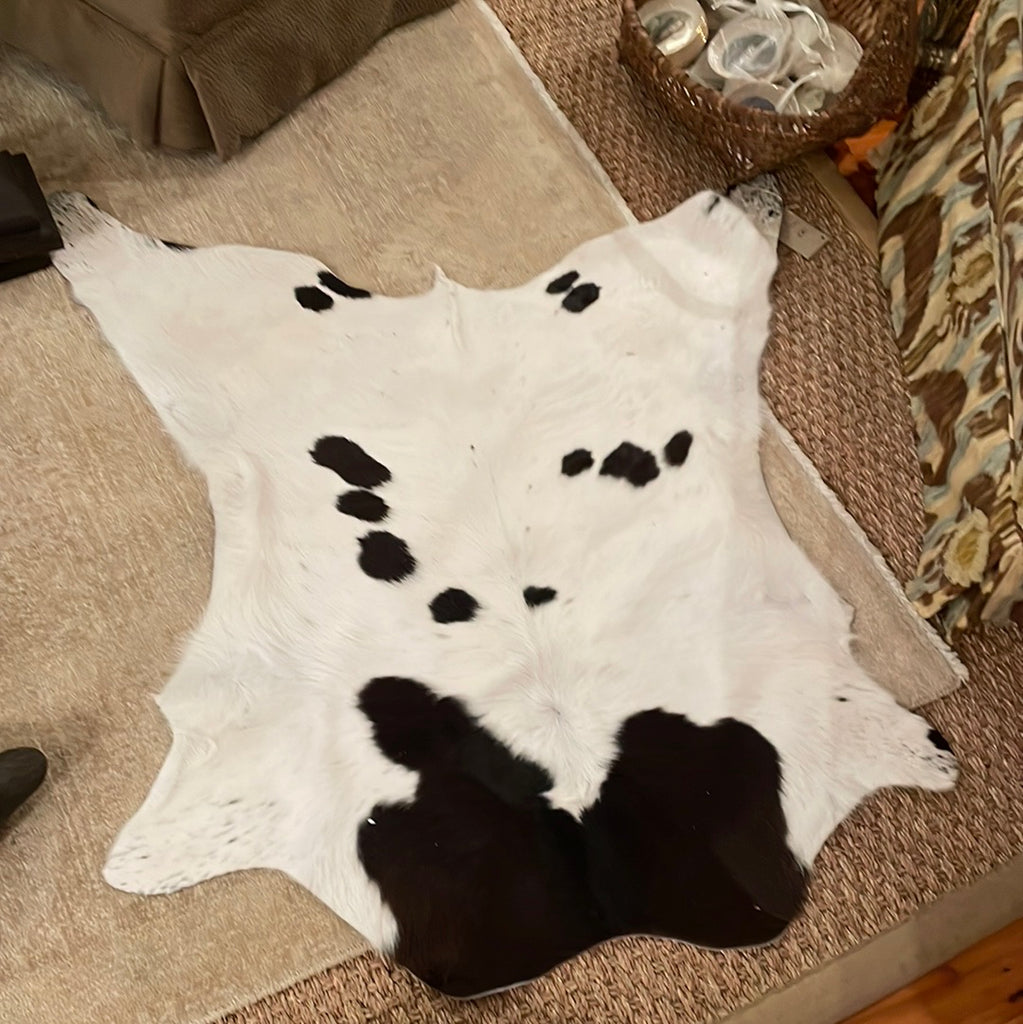 cowhide rug or throw