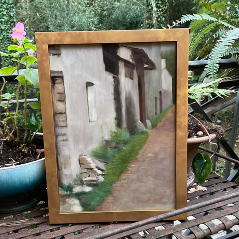 french oil painting on board