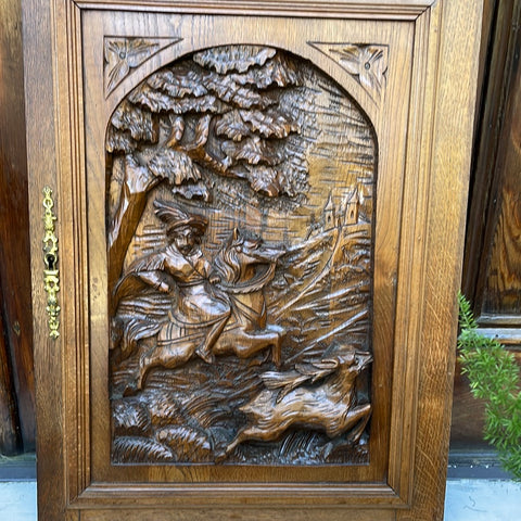 wooden armoire door from france